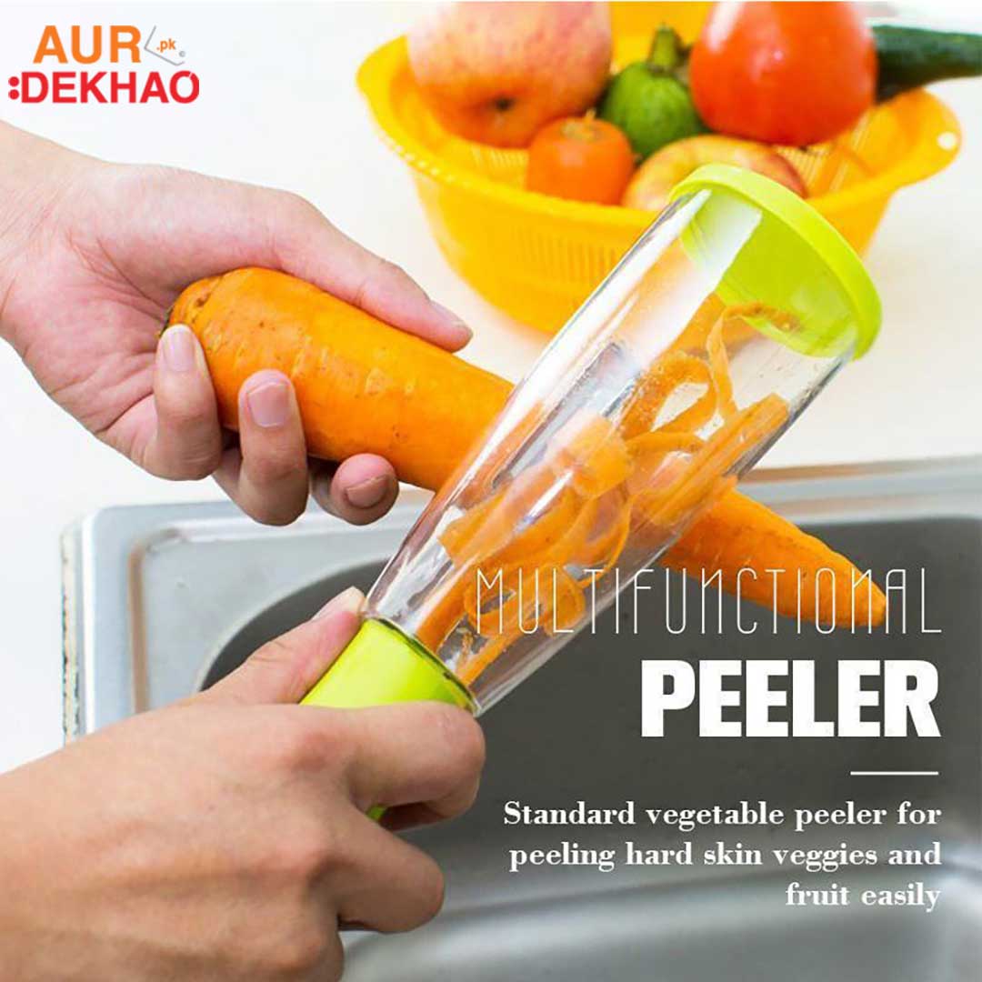 a Smart Multifunctional Vegetable Fruit Peeler With Trash AurDekhao.pk