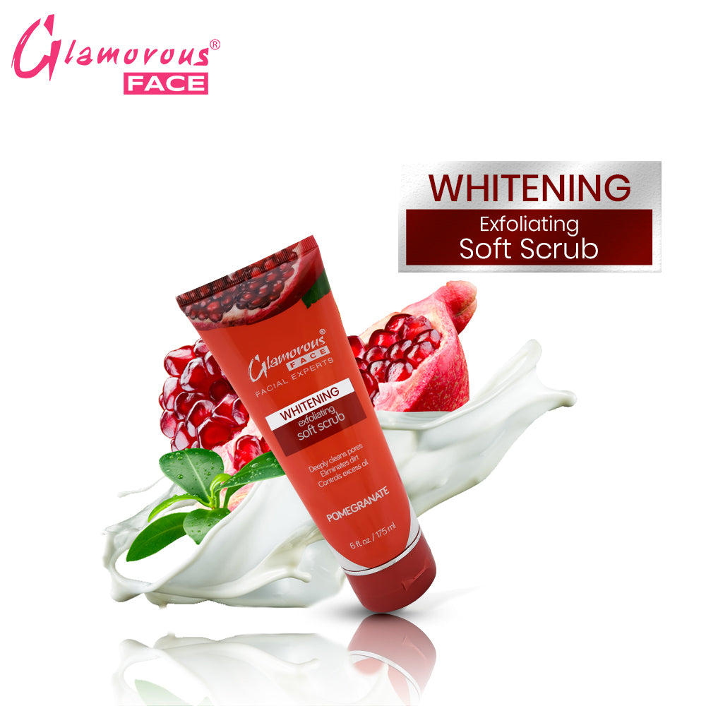 Glamorous Face Whitening Exfoliating Soft Scrub (TUBE 175ML)