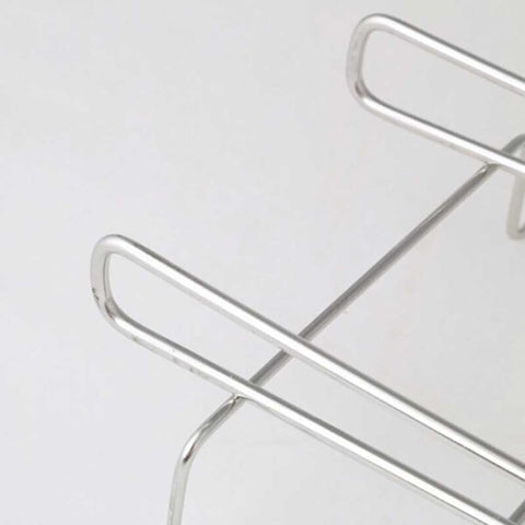 Under Shelf Cup Rack with 8 Hooks in Stainless Steel