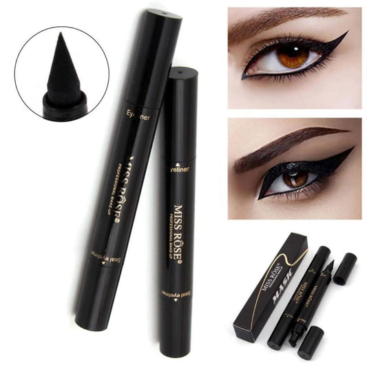 Liquid Eyeliner Stamp Pencil Waterproof Eye Liner Black Color Eye Pencil