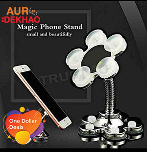 Magic Silicone Suction Cup Navigation Multi-Function Universal Lazy Bracket is a one-of-a-kind car phone holder.