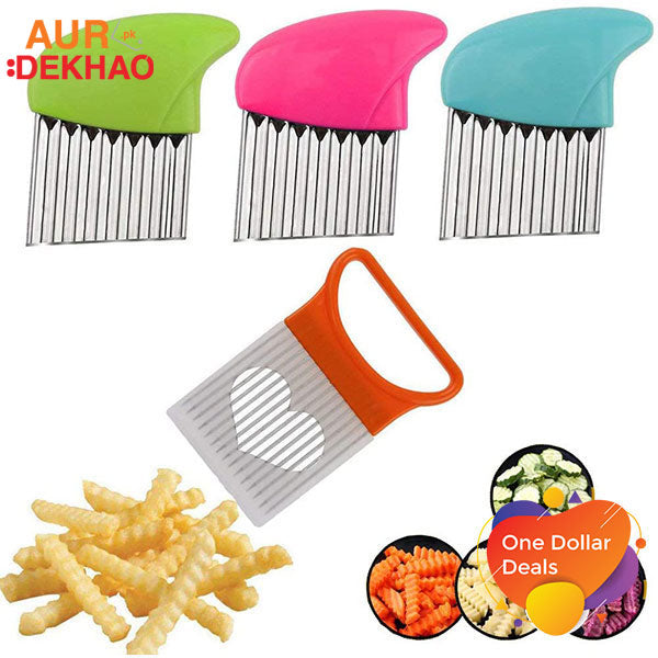 Crinkle Cutter for Vegetables, Fruit, and French Fries