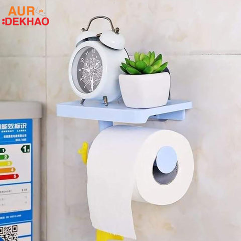 Wall mounted tissue stand