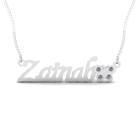 Stylish Name Necklace Zainab Style