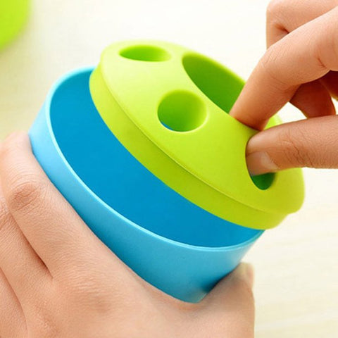 Plastic Pencil Cup for Girls Kids Durable Ceramic Desk Organizer Makeup Brush Holder