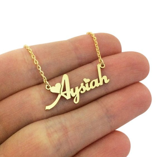 Flower Style Name Necklace