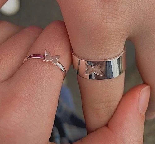 Butterfly Couple Promise Ring