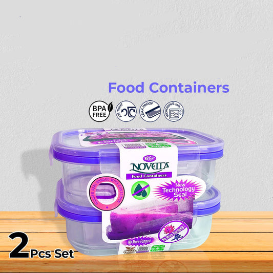 Novetta Food Containers With New Technology Seal