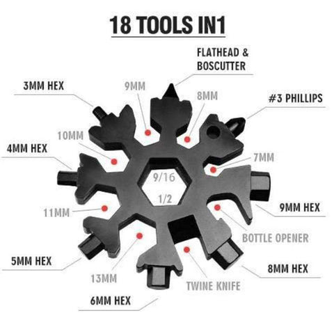 18-in-1 Snowflake Multi-Tool AurDekhao.pk