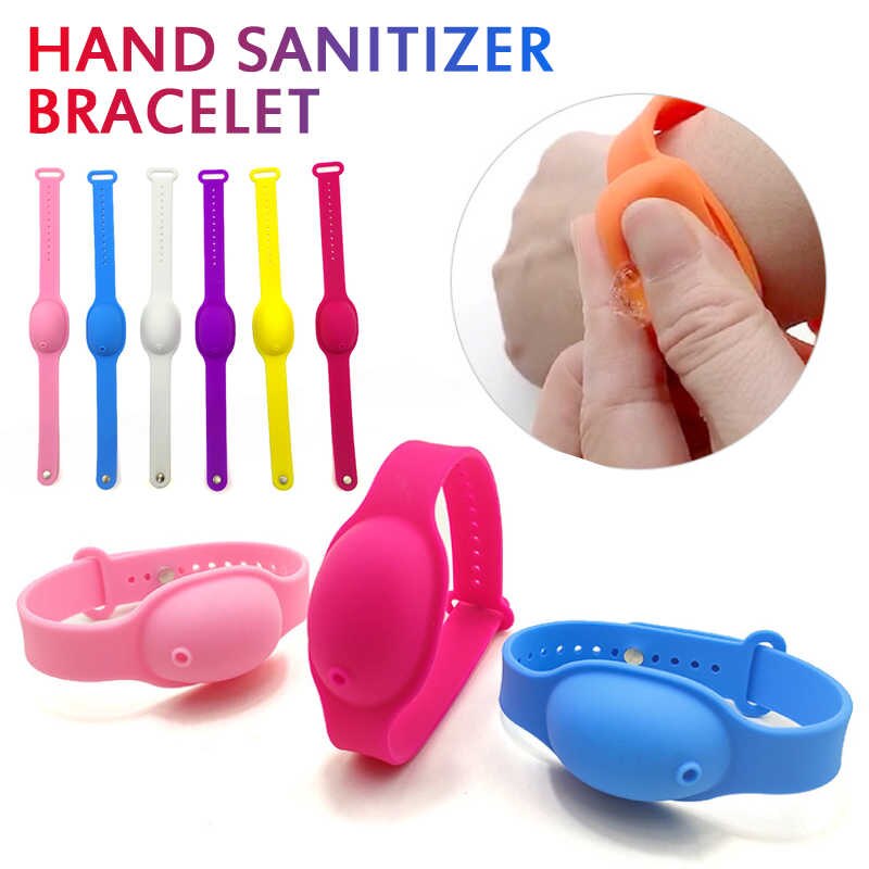 Multicolored Silicone Hand Sanitizer Wristband
