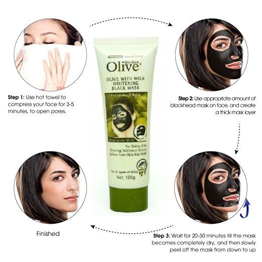 Olive Milk Whitening Peel Off Black Mask