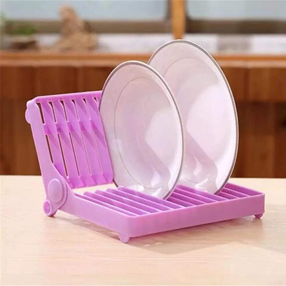 Plate Storage and Drain Rack that Folds