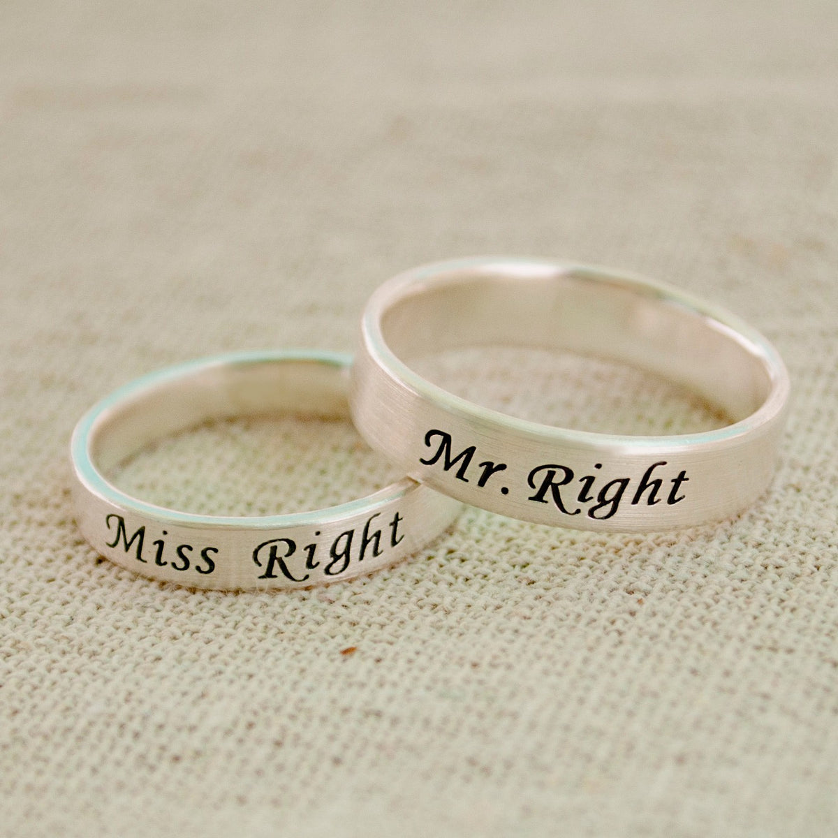 Mr Right /Mrs. Right Ring